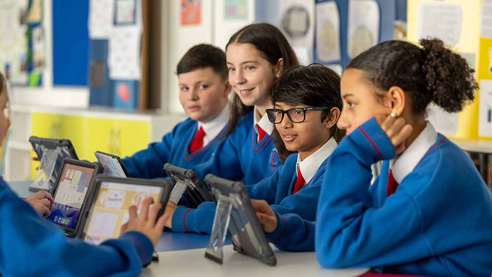 Students in a classroom